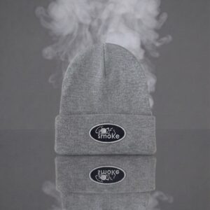 Men’s Beanie Grey w/Black Stitch - One size fits all