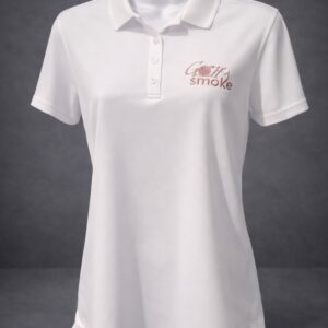 Women’s Polo White w/Rose Gold Stitch