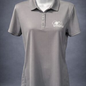 Women’s Polo Grey w/White Stitch