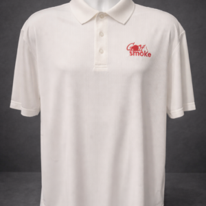 Men’s Polo White w/Red Stitch