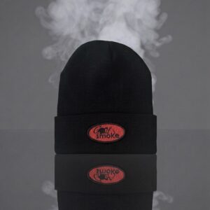 Men’s Beanie Black w/Red Stitch - One size fits all