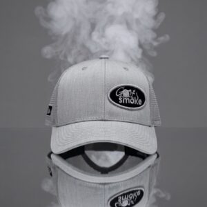 Men’s Trucker Hat Grey w/Black Stitch - Adjustable